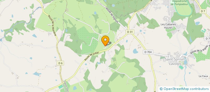 localisation de l'entreprise ELEVAGE DE LA LOVE  SAINT-SORNIN-LAVOLPS