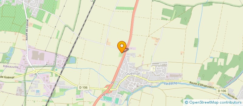 localisation de l'entreprise ELEVAGE DE LA PLAINE DU GRAND RIED  GUEMAR