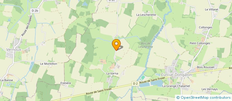 localisation de l'entreprise ELEVAGE DE LA VARNA  CURCIAT-DONGALON