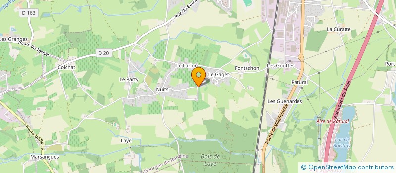 localisation de l'entreprise ELEVAGE DE NUITS  SAINT-GEORGES-DE-RENEINS