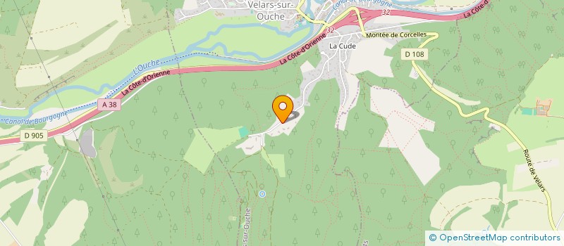 localisation de l'entreprise ELEVAGE DE SIDONIE  VELARS-SUR-OUCHE