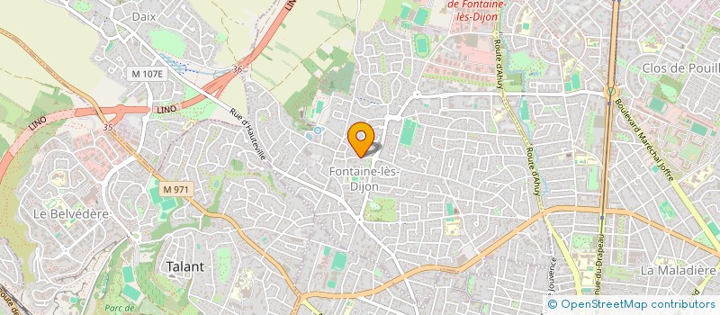 localisation de l'entreprise ELEVAGE DE VOLPIANO  FONTAINE-LES-DIJON