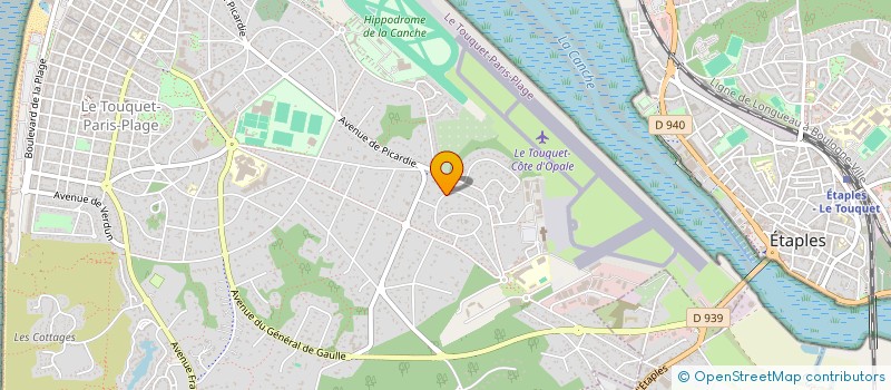 localisation de l'entreprise ELEVAGE DES BAIES BLEUES  LE TOUQUET-PARIS-PLAGE