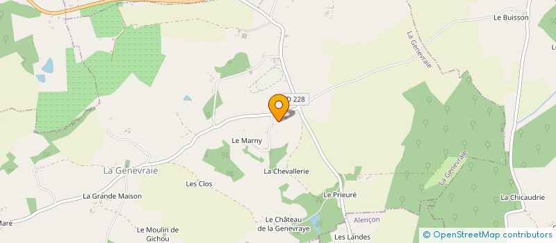 localisation de l'entreprise ELEVAGE DES HOUX à LA GENEVRAIE