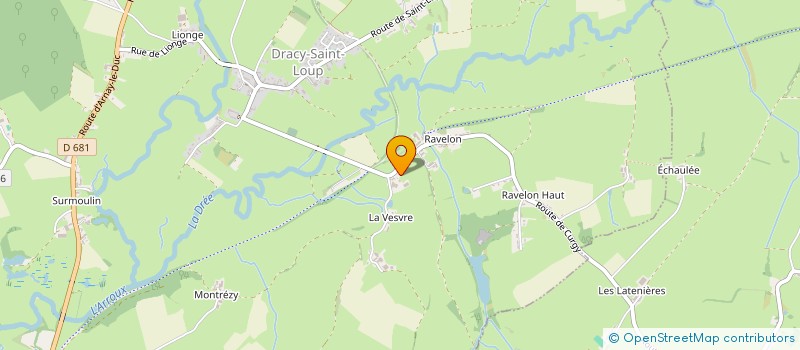 localisation de l'entreprise ELEVAGE DES LOISES  DRACY-SAINT-LOUP