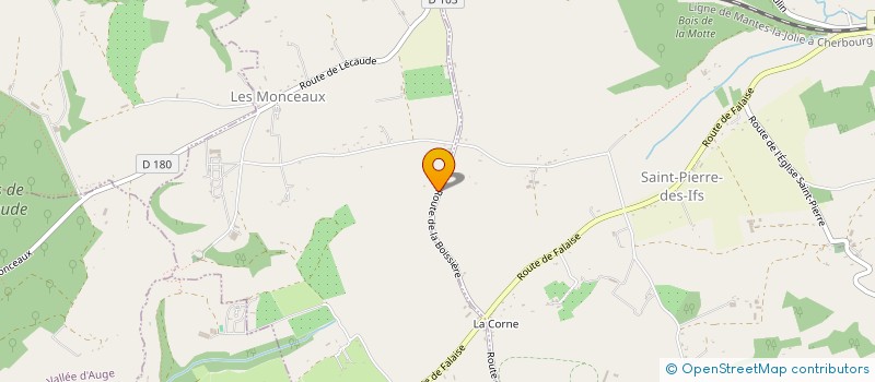 localisation de l'entreprise ELEVAGE DES ROUGES  LES MONCEAUX