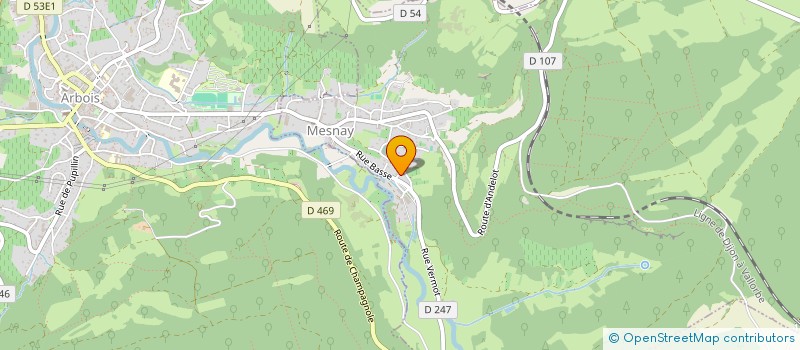 localisation de l'entreprise ELEVAGE DES SAULES à MESNAY