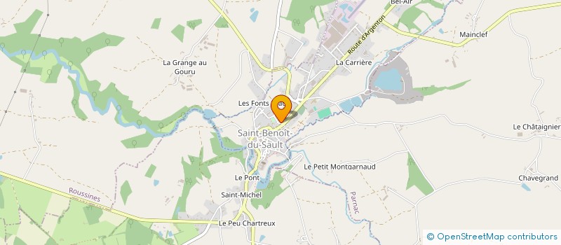 localisation de l'entreprise ELEVAGE DU BOUGAZO à SAINT-BENOIT-DU-SAULT