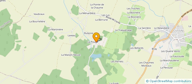 localisation de l'entreprise ELEVAGE DU CHARME  CUSSAY