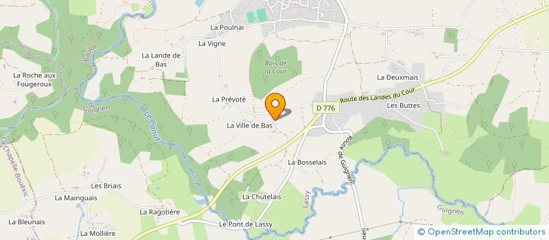 localisation de l'entreprise ELEVAGE DU GRAND VAL à GUICHEN