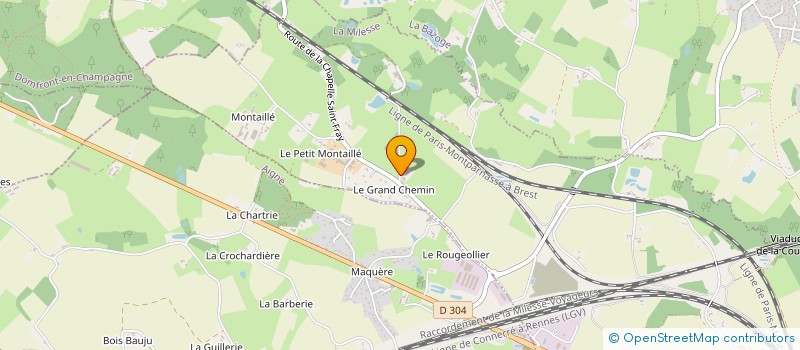 localisation de l'entreprise ELEVAGE DU LIE  LA MILESSE