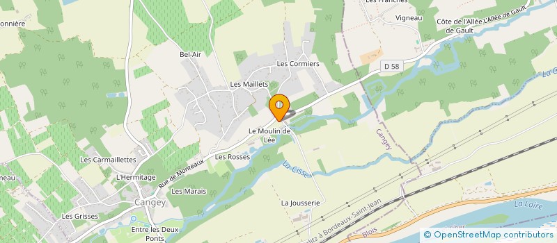 localisation de l'entreprise ELEVAGE DU MOULIN DE LEE - COUTIERE  CANGEY