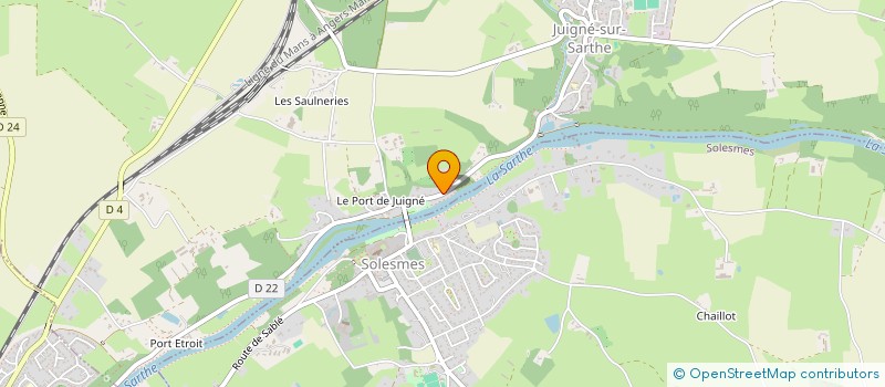 localisation de l'entreprise ELEVAGE DU TERTRE à JUIGNE SUR SARTHE