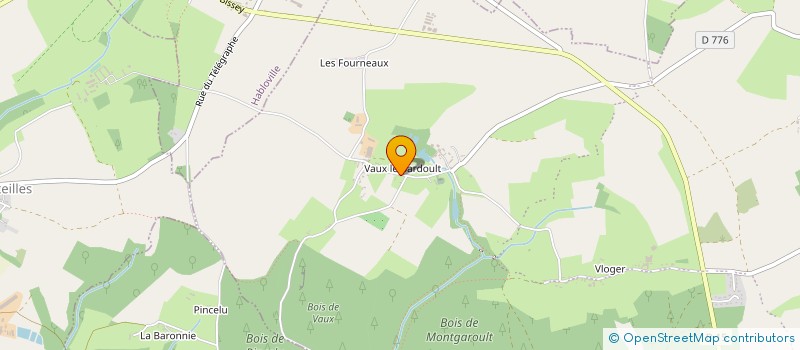 localisation de l'entreprise ELEVAGE DU VAUX LE BARDOULT à MONTS-SUR-ORNE