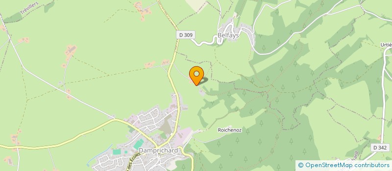 localisation de l'entreprise ELEVAGE FEUVRIER à DAMPRICHARD