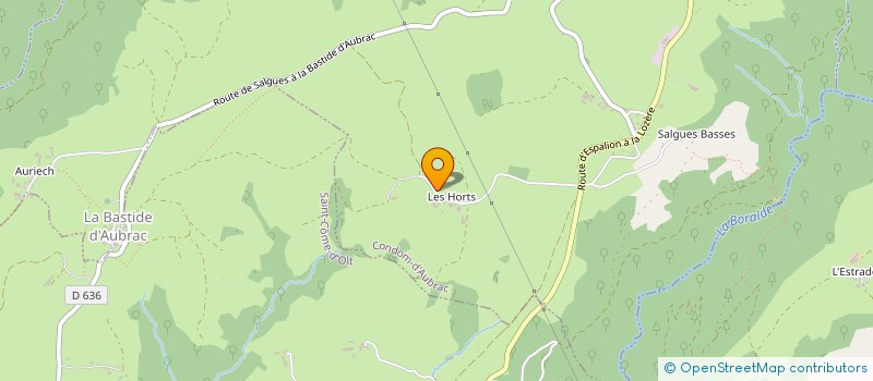 localisation de l'entreprise ELEVAGE GUICHARD  CONDOM-D'AUBRAC