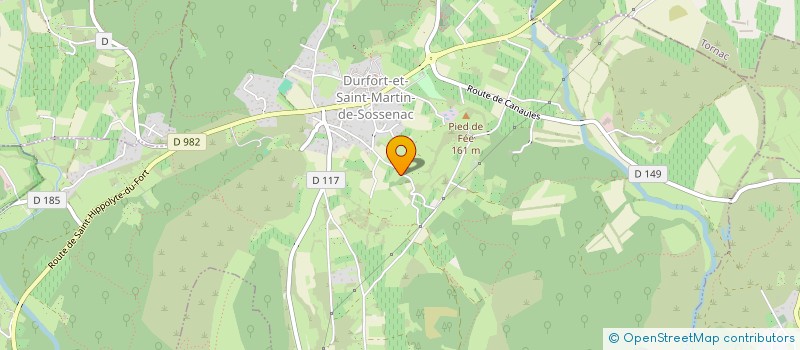 localisation de l'entreprise ELEVAGE HIPOLYTE  ST HIPPOLYTE DU FORT