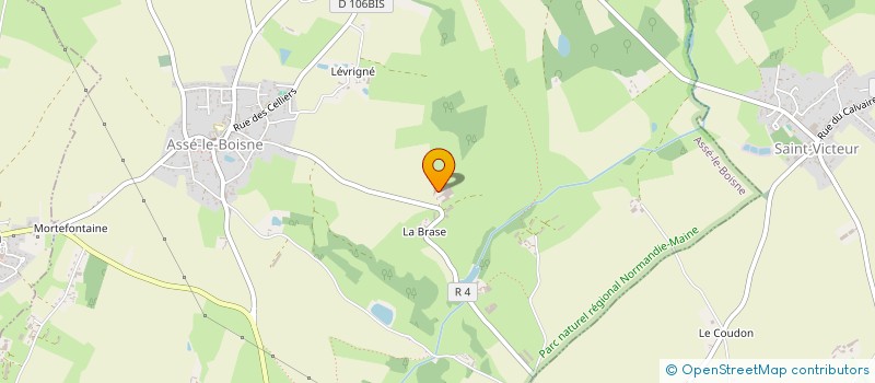 localisation de l'entreprise ELEVAGE HONORE à ASSE-LE-BOISNE