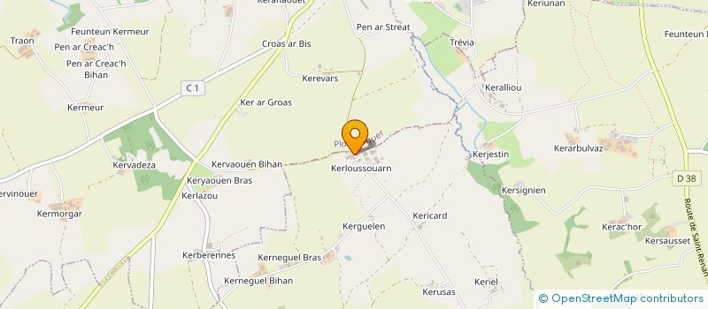 localisation de l'entreprise ELEVAGE LE HIR  LOCMARIA-PLOUZANE