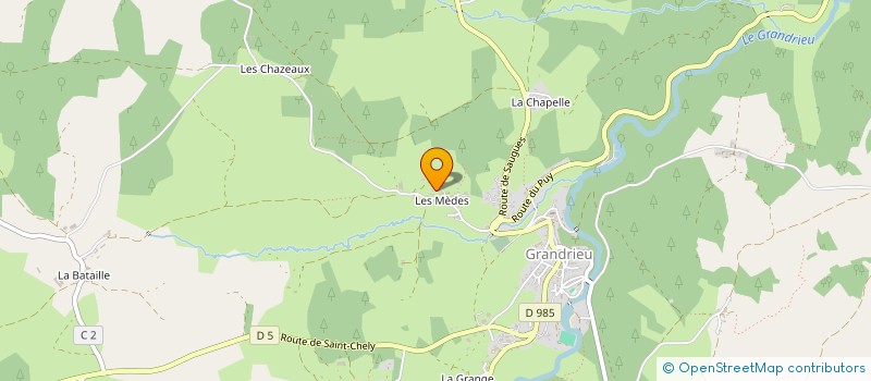 localisation de l'entreprise ELEVAGE PAGES à GRANDRIEU