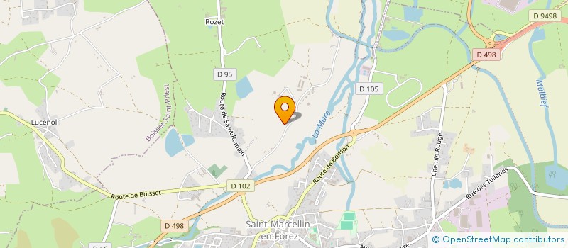 localisation de l'entreprise ELEVAGE PASSION DU FOREZ  SAINT-MARCELLIN-EN-FOREZ