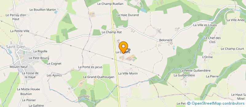 localisation de l'entreprise ELEVAGE ROUXEL BENOIT  PENGUILY