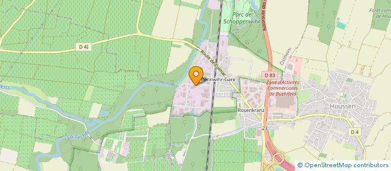 localisation de l'entreprise ELEVAGE SERVICE à BENNWIHR