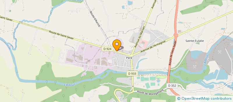 localisation de l'entreprise ELEVAGE SERVICE à SAINT-SEVER