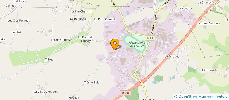 localisation de l'entreprise ELEVAGE TRANSPORT SERVICES à LOUDEAC