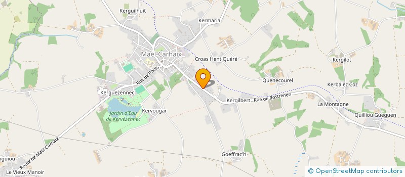localisation de l'entreprise ELEVAGELEC à MAEL-CARHAIX