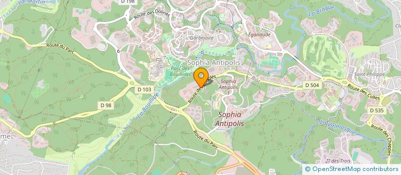 localisation de l'entreprise ELEVATE à VALBONNE