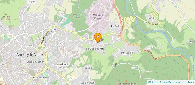localisation de l'entreprise ELEVATE à ANNECY