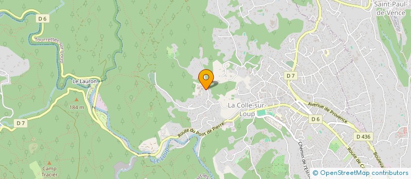 localisation de l'entreprise ELEVATE AUDIO DESIGN à LA COLLE-SUR-LOUP