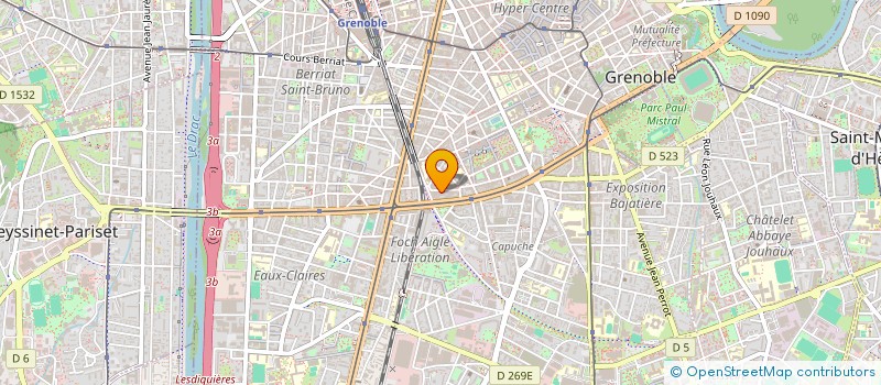 localisation de l'entreprise ELEVATEBART à GRENOBLE