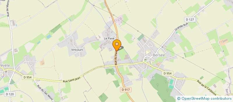 localisation de l'entreprise ELEVATIO à BERSEE