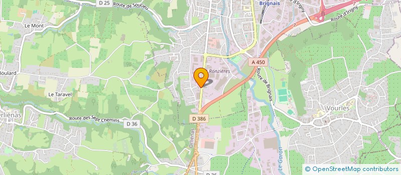 localisation de l'entreprise ELEVATION  BRIGNAIS