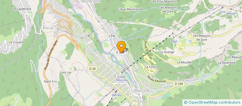 localisation de l'entreprise ELEVATION ALPS à MORZINE