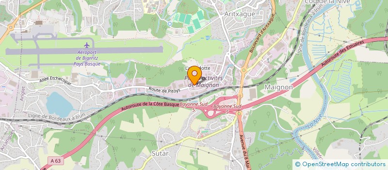 localisation de l'entreprise ELEVATION SYSTEM  ANGLET