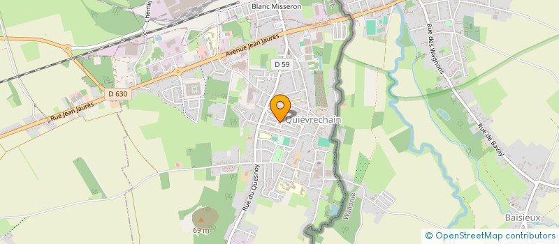 localisation de l'entreprise ELEVATOR SERVICES à QUIEVRECHAIN