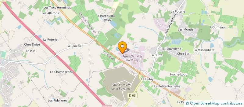 localisation de l'entreprise ELEVEK FRANCE à CHATEAU-THEBAUD