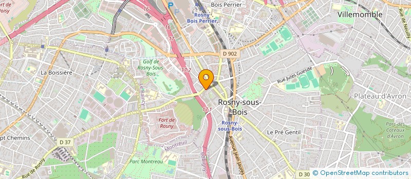 localisation de l'entreprise ELEVEN.CORP à ROSNY-SOUS-BOIS