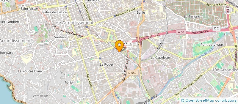localisation de l'entreprise ELEVEN PROTEC à MARSEILLE
