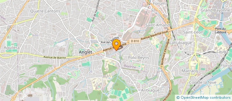 localisation de l'entreprise ELEVEN T à ANGLET
