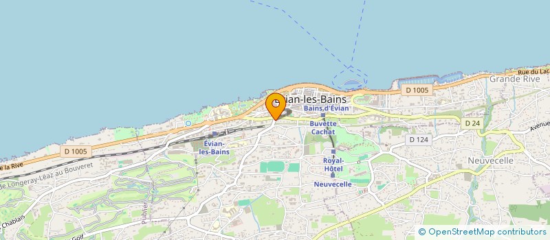 localisation de l'entreprise ELEVENCE à EVIAN-LES-BAINS