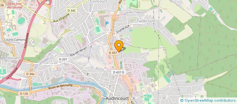 localisation de l'entreprise ELEVES DE ZIK AND VOICE FACTORY  AUDINCOURT