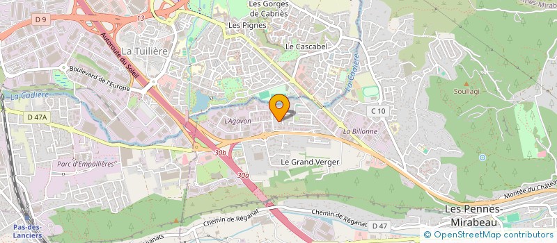 localisation de l'entreprise ELEVES DU COLLEGE JACQUES MONOD DES PENNES MIRABEAU à LES PENNES-MIRABEAU