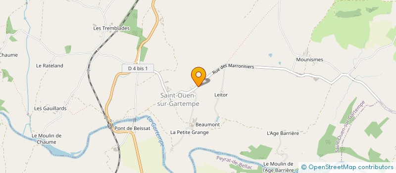 localisation de l'entreprise ELEVEURS CENTRE OUEST OVIN à PEYRAT-DE-BELLAC