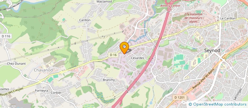 localisation de l'entreprise ELEVEURS DES SAVOIE  ANNECY