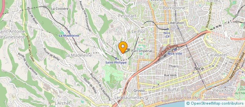 localisation de l'entreprise ELEVTHERIA à NICE