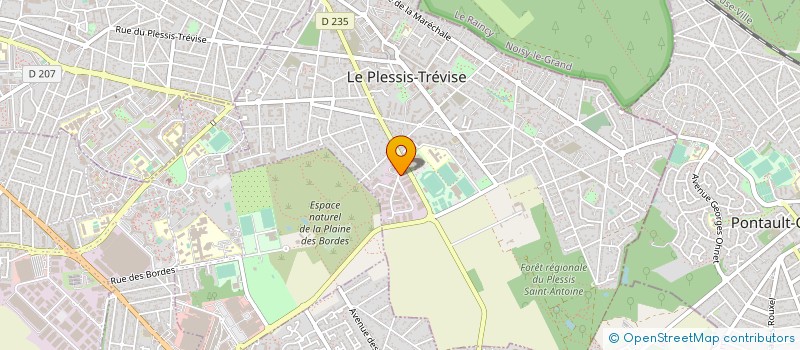 localisation de l'entreprise ELEXANCE TRAITEUR à LE PLESSIS-TREVISE